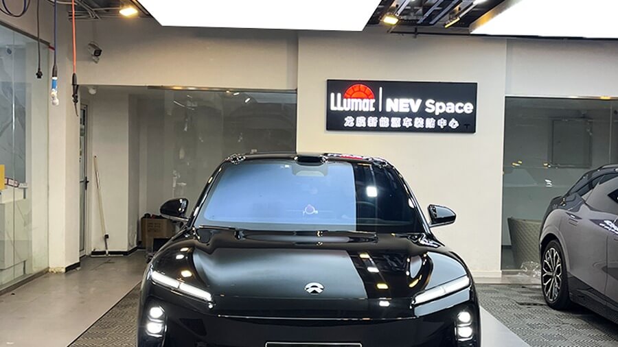 车艺尚西安店蔚来老客复购安利！ET5T 龙膜隔热窗膜定制方案