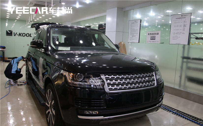 揽胜贴隐形车衣透明保护膜施工