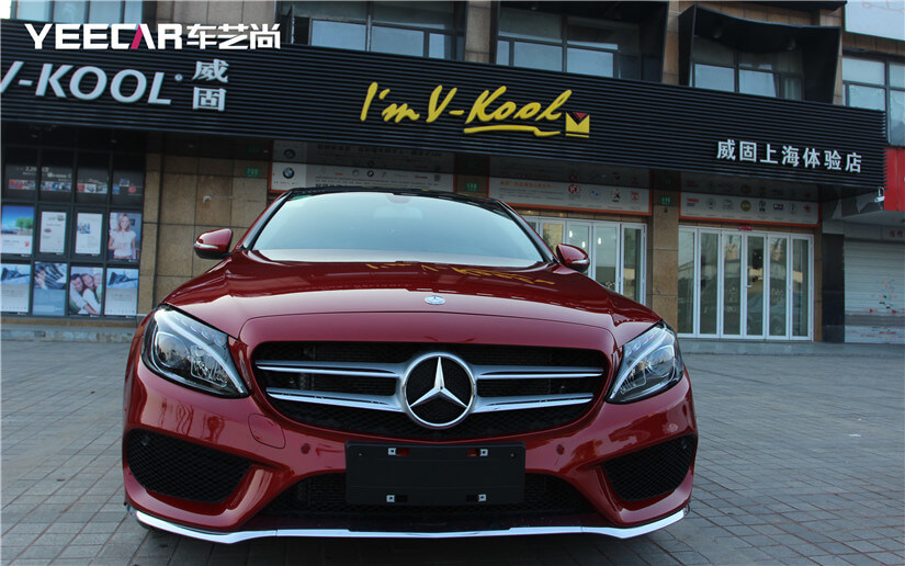 奔驰SONAX漆面纳米镀晶施工后效果展示