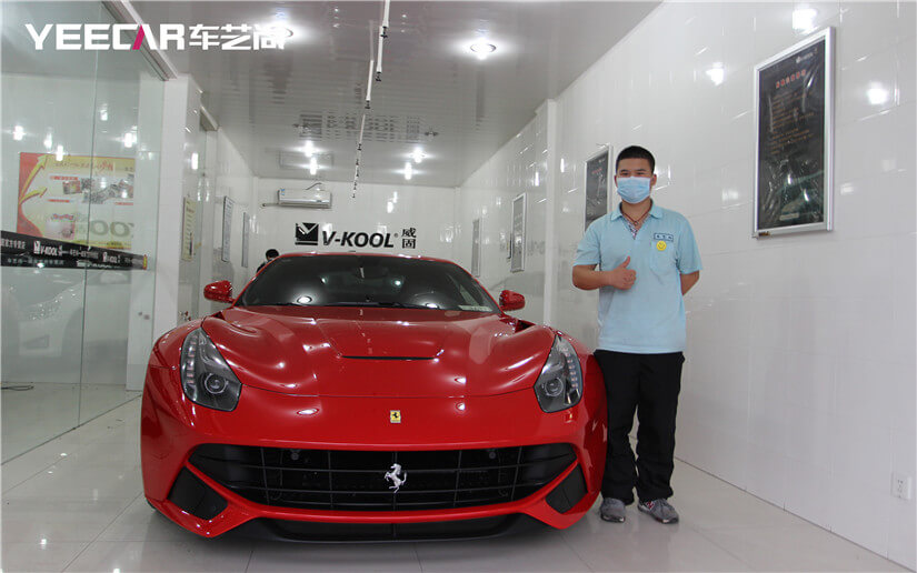 法拉利选择在车艺尚贴膜镀晶