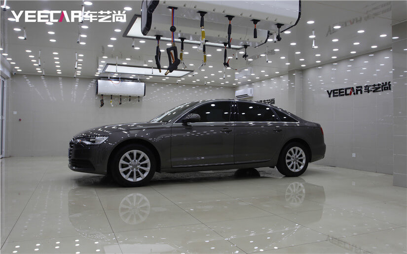 车艺尚张杨路店无尘喷淋施工车间展示