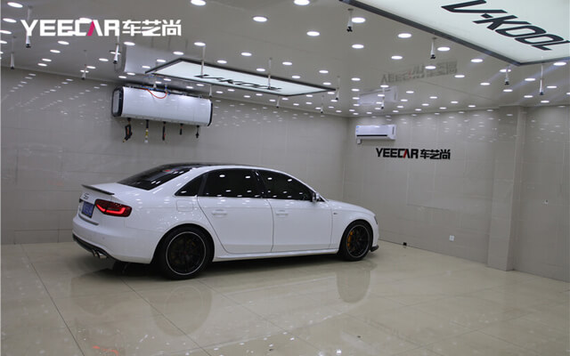 奥迪A4L车漆至尊镀晶案例