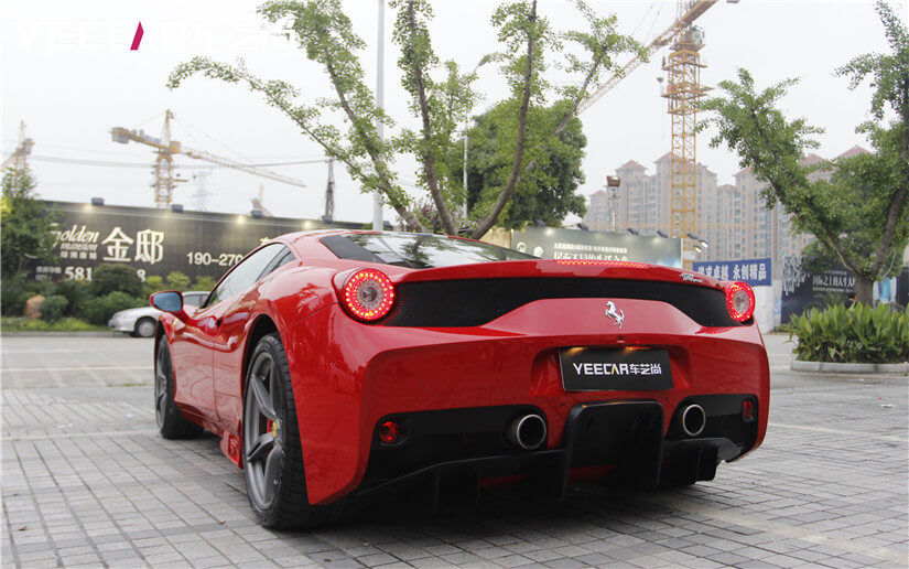 车尾车漆SONAX镀晶后效果展示