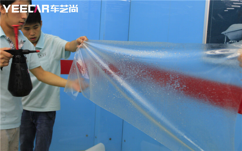 用湿手剥离保护膜