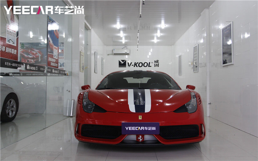 法拉利458 SONAX镀晶效果展示