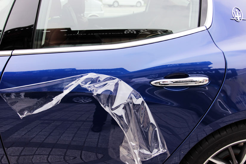 撕掉车衣后车漆完好如初