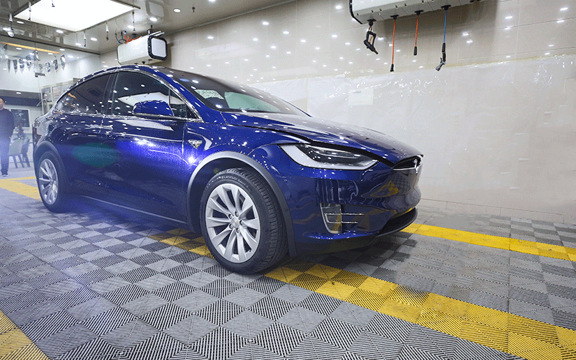 特斯拉Model X作品呈现  贴膜选择车艺尚威固
