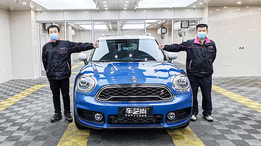 MINI COUNTRYMAN施工威固V10隐形车衣