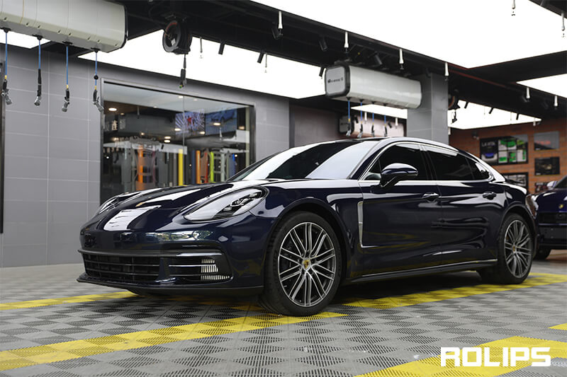 保时捷车膜施工效果