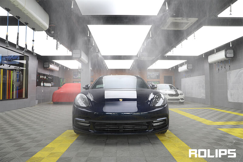 贴膜施工无尘喷淋