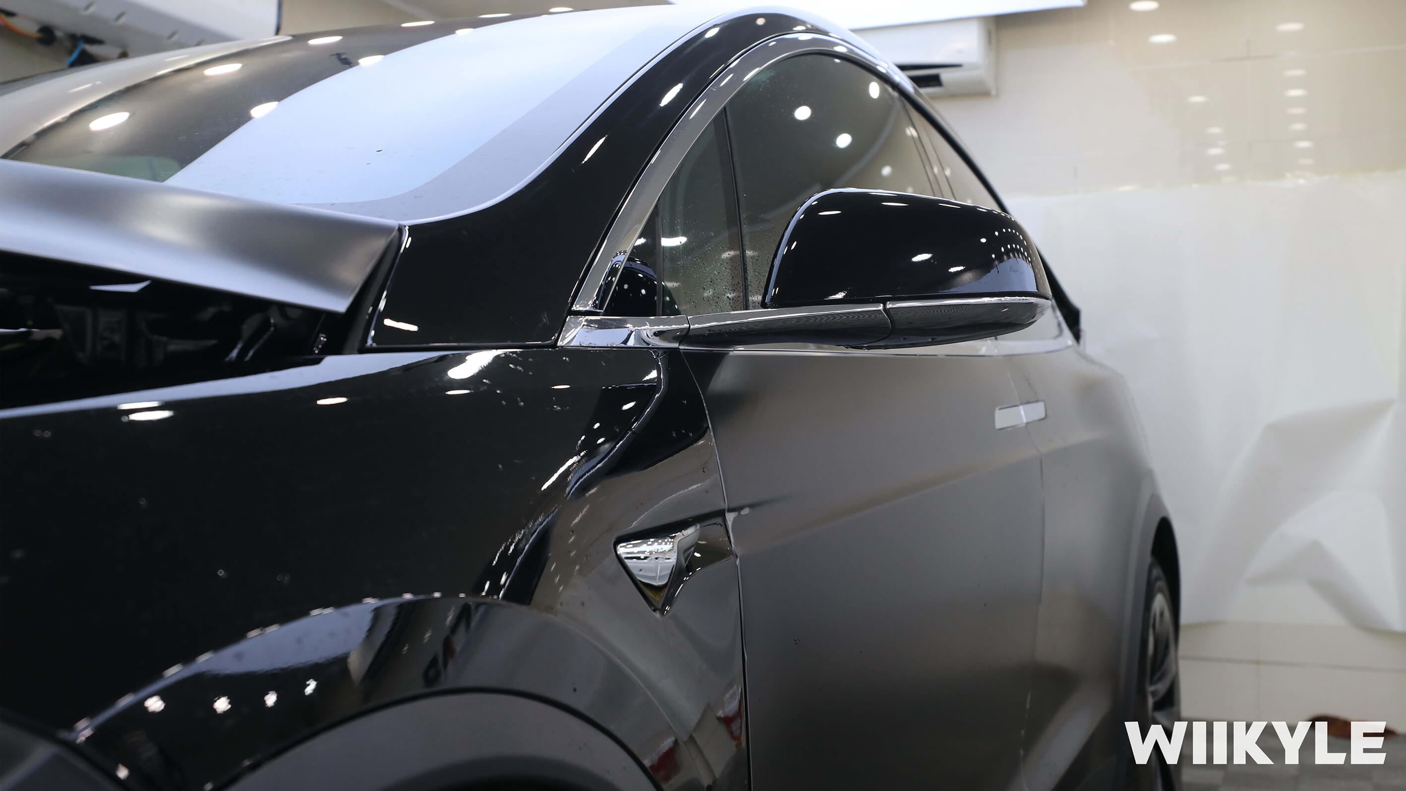 特斯拉施工隐形车衣效果展示图（三）