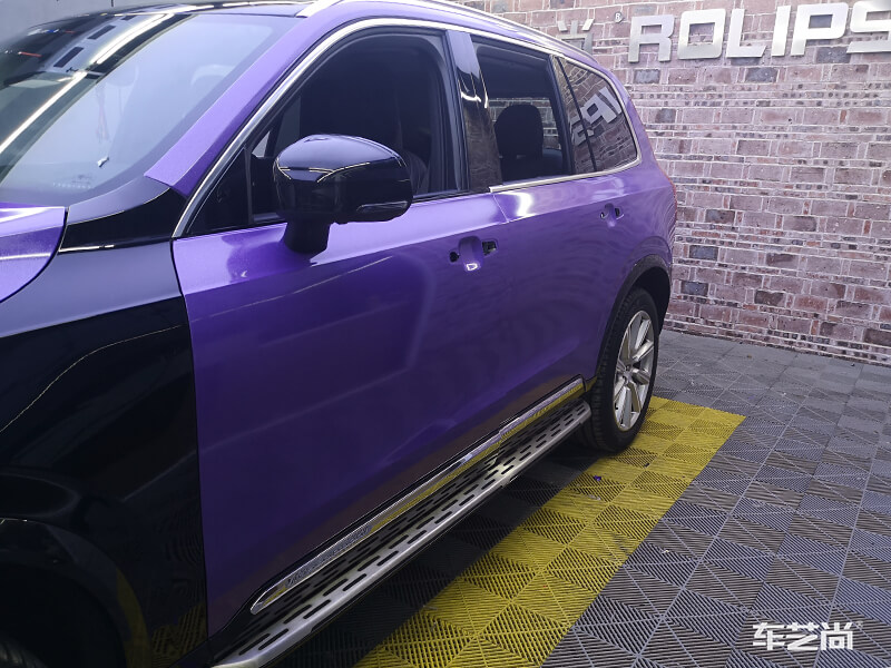 沃尔沃改色贴膜施工图