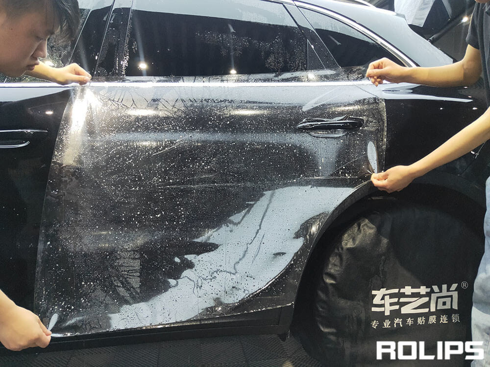 汽车贴隐形车衣是怎么施工的？（2）