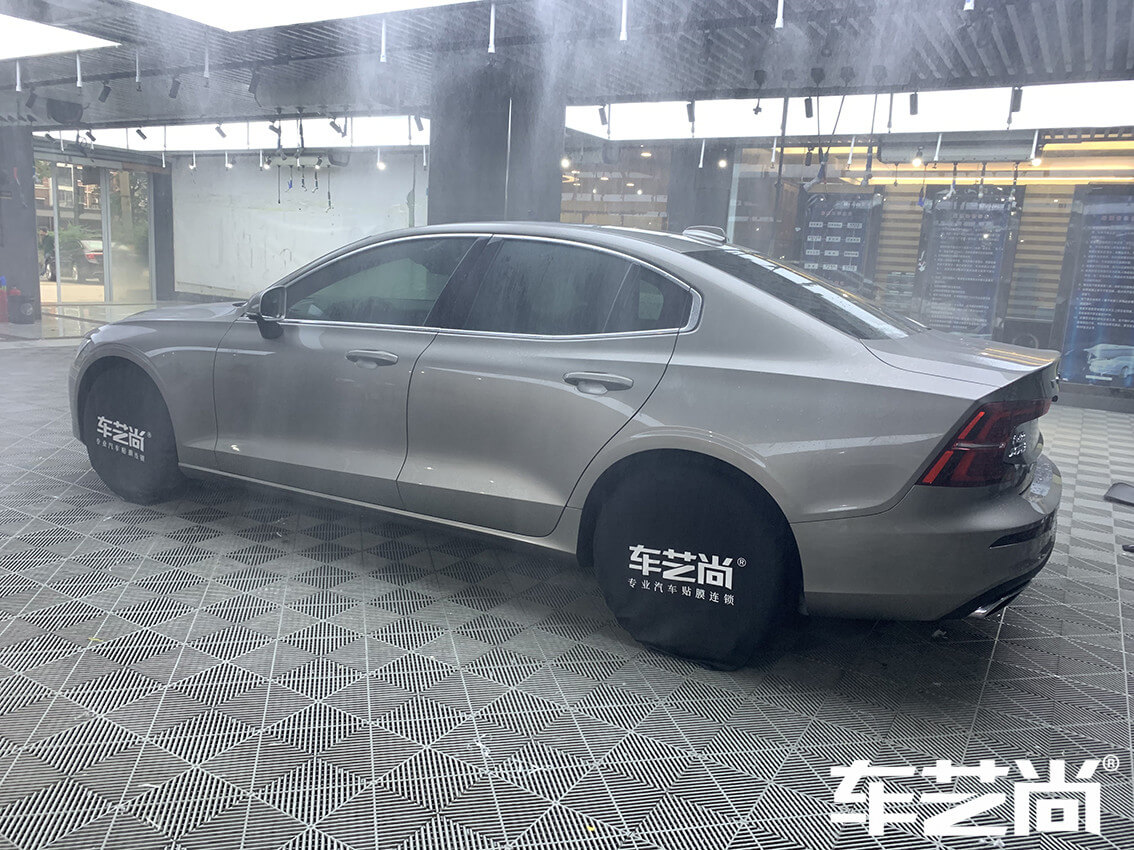 沃尔沃S60施工威固玻璃膜施工案例展示图（1）