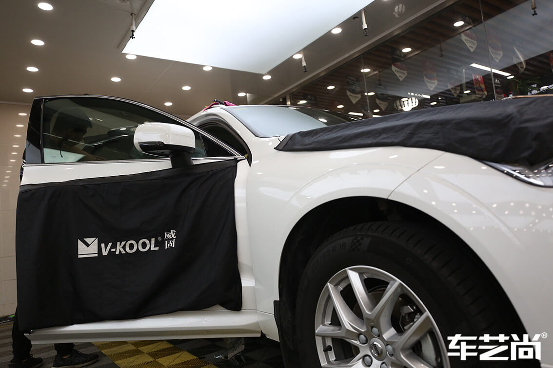 沃尔沃XC60施工威固玻璃膜施工案例展示（2）