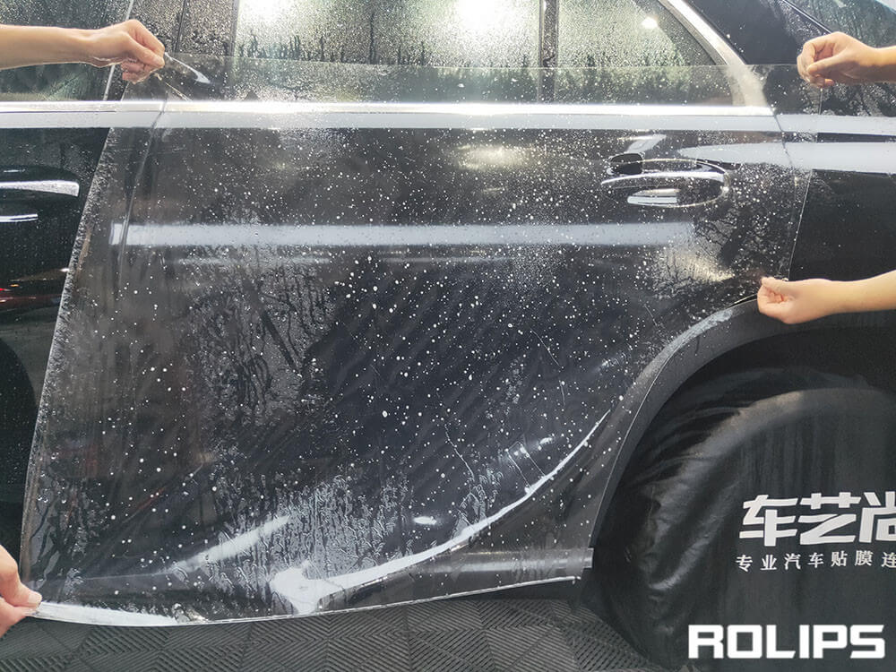 汽车贴隐形车衣是怎么施工的？（3）