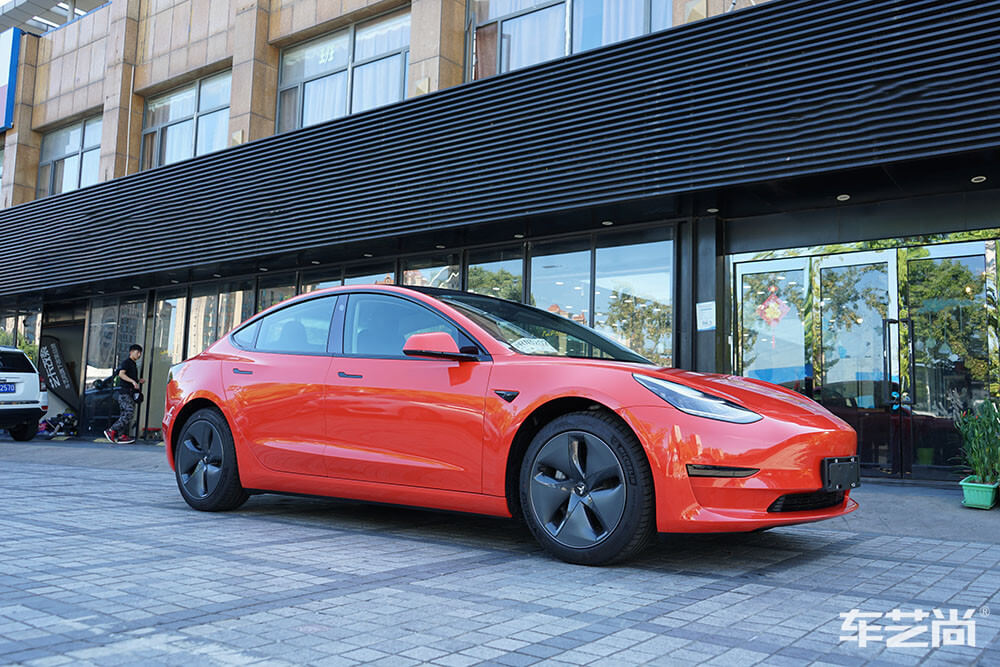 特斯拉也改色膜的效果展示（2）