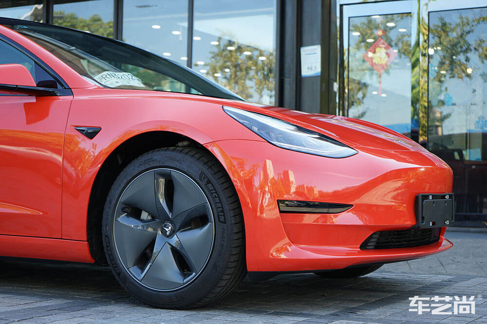 特斯拉也改色膜的效果展示（3）