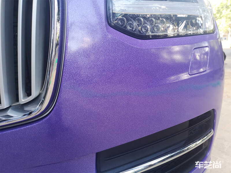 沃尔沃全身改紫色效果图