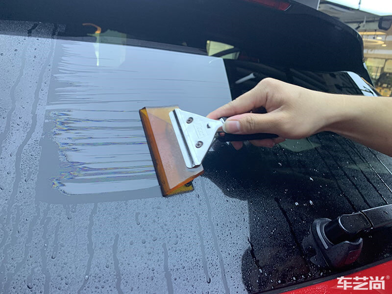 保时捷卡宴施工威固隔热膜案例图片五