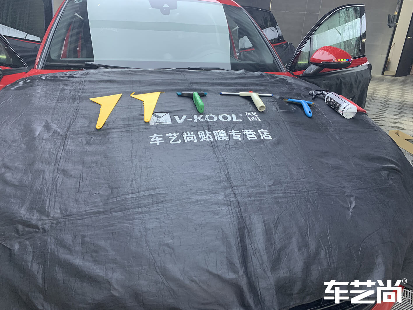 保时捷卡宴装贴威固V70+V40，施工流程展示（图五）