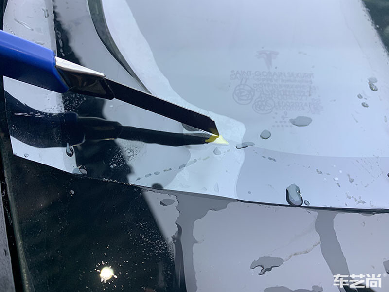 特斯拉Model 3施工威固隔热膜案例（图片展示九）