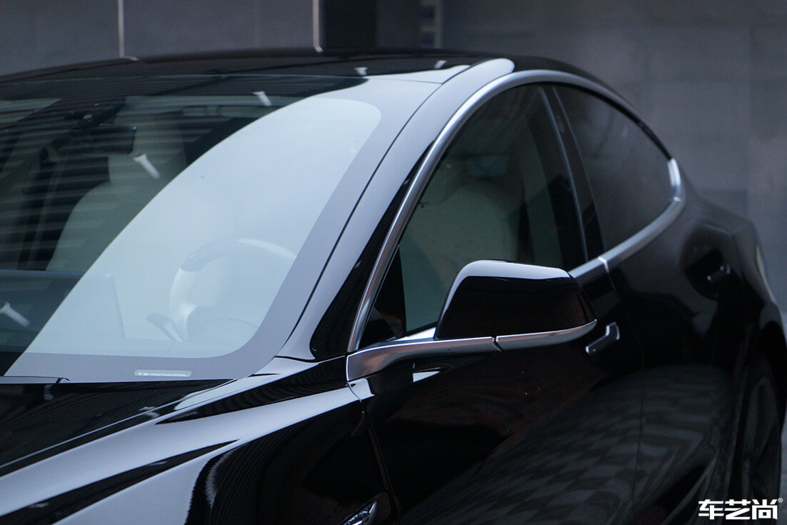 特斯拉Model 3施工威固隔热膜案例分享（12）
