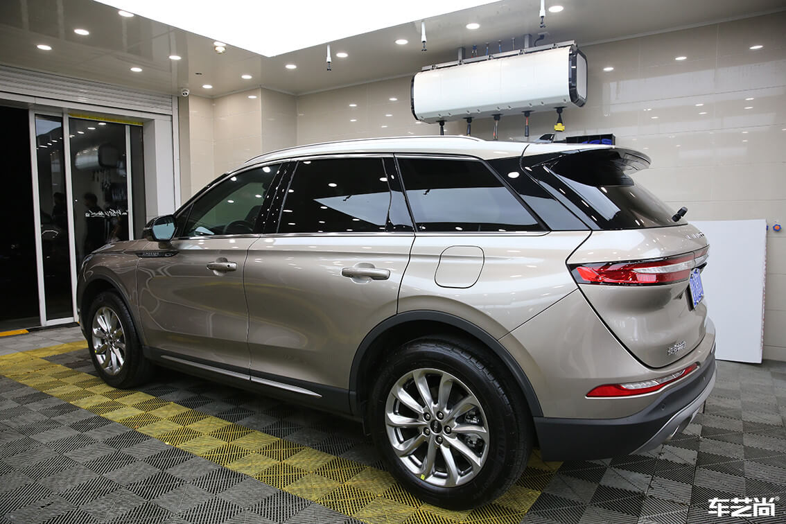  太空银林肯施工威固隔热膜，流程展示（14）