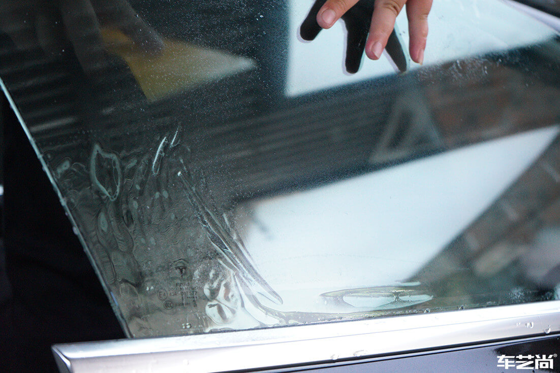 特斯拉Model 3施工威固隔热膜案例分享（8）