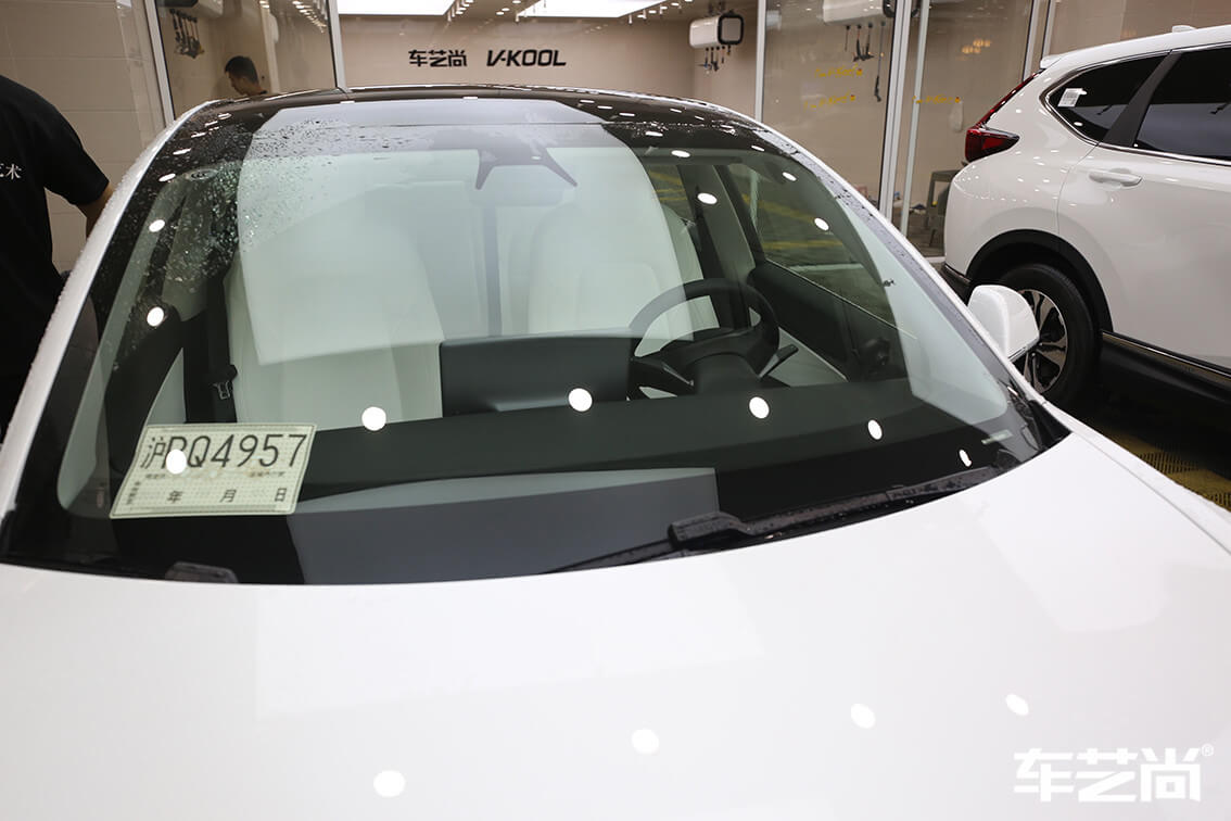 特斯拉 Moel 3选择威固隔热膜施工流程+效果图（18）