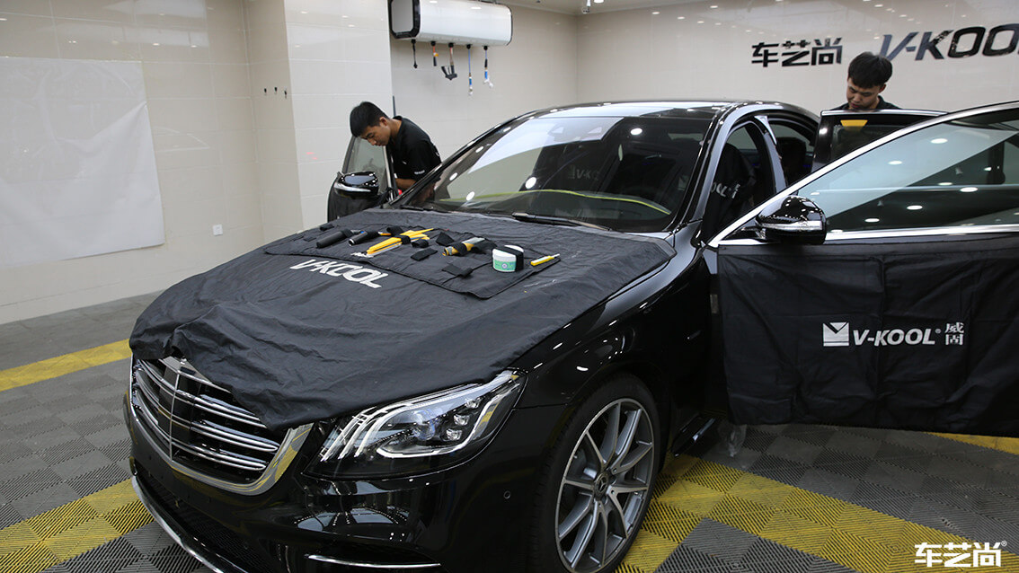 奔驰 S450L装贴威固隔热膜效果怎么样（9）