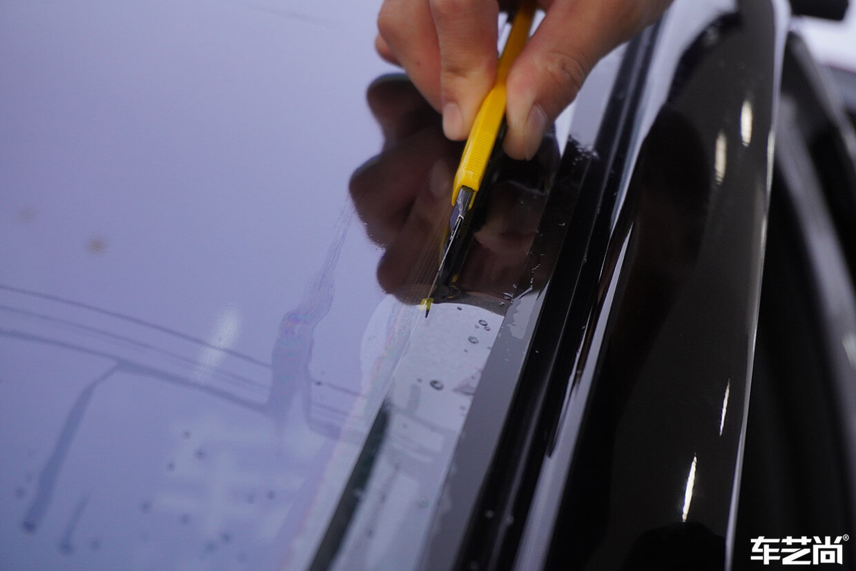 蔚来ES8施工威固玻璃膜案例展示（13）