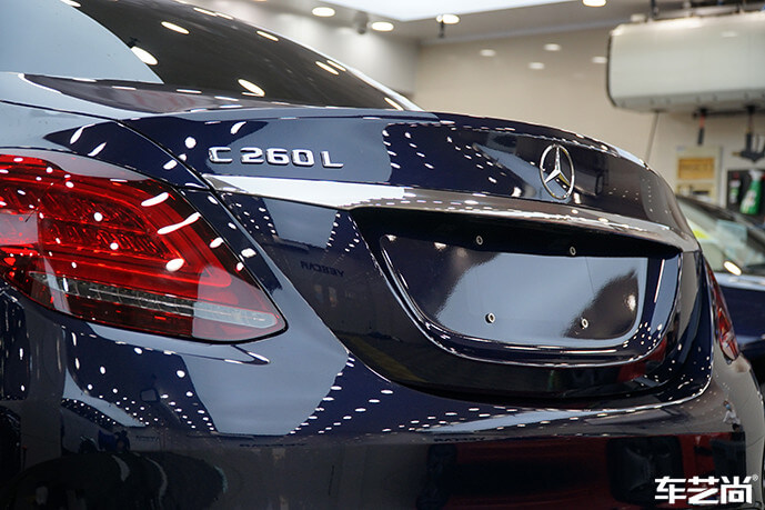 奔驰C260L贴威固隐形车衣流程图（7）