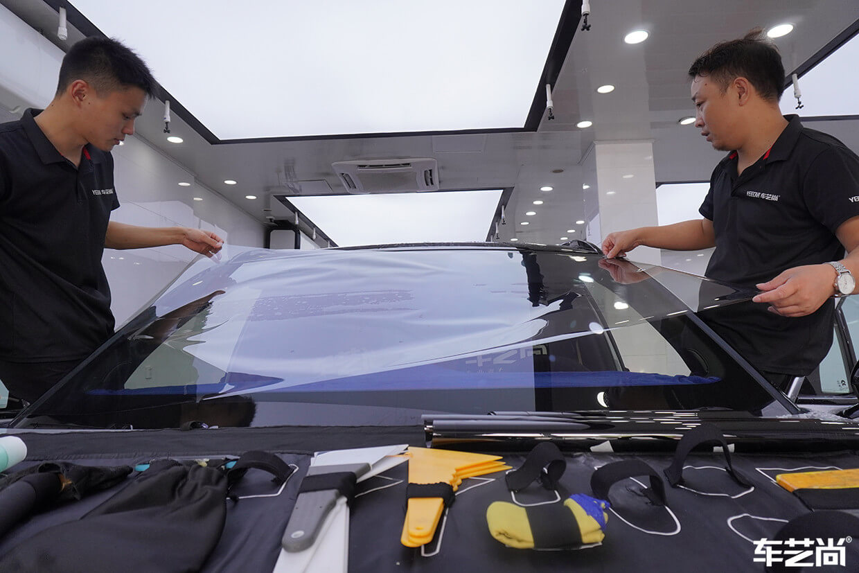 蔚来ES8施工威固玻璃膜案例展示（11）