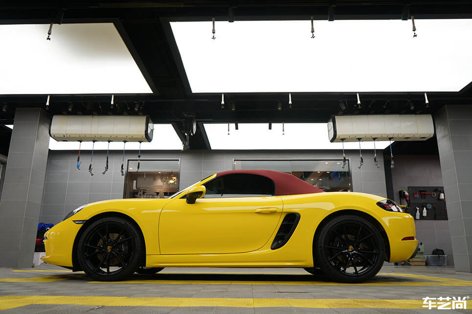 保时捷718选择贴膜施工漆面保护膜（20）