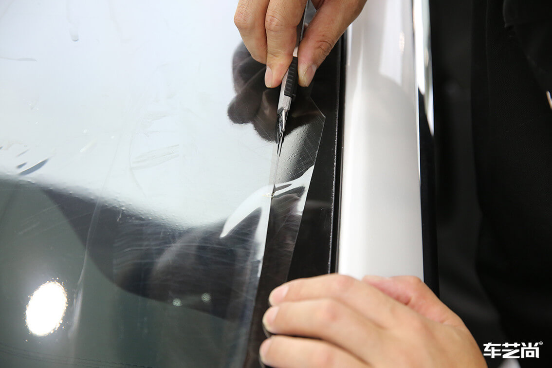 特斯拉 MODEL S威固隔热膜汽车贴膜施工案例（4）