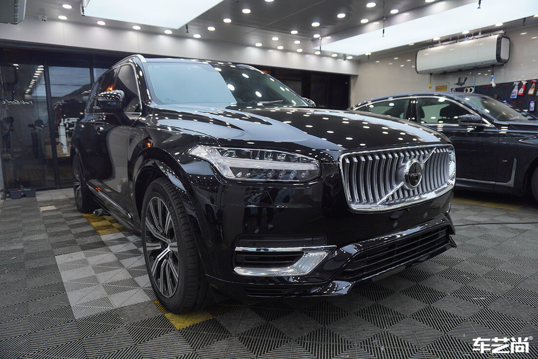 沃尔沃XC90贴隐形车衣施工流程案例展示（18）