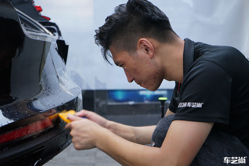 保时捷帕拉梅拉选择车艺尚施工威固车衣，专业施工展示（4）