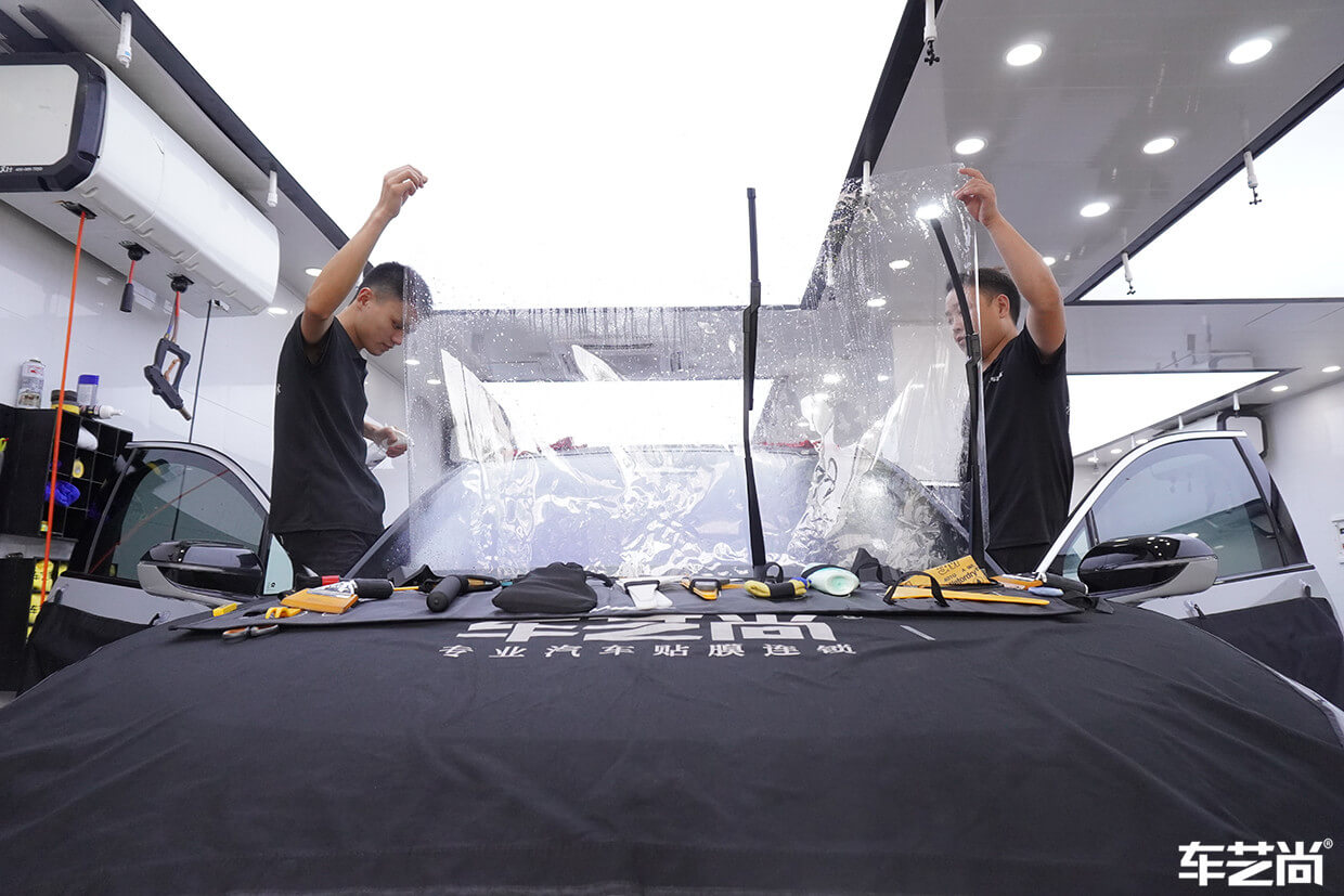 蔚来ES8施工威固玻璃膜案例展示（7）