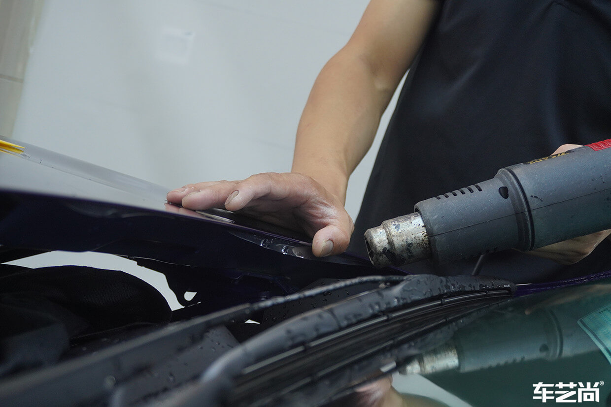 蓝色别克GS施工威固隐形车衣（16）