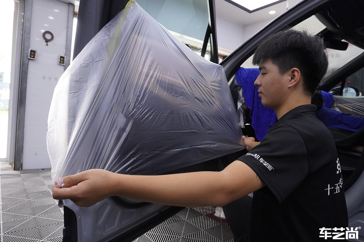 蔚来ES8施工威固玻璃膜案例展示（4）