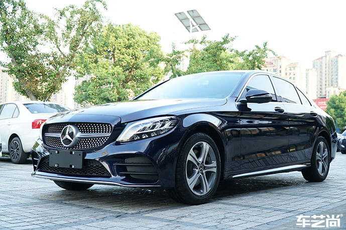 奔驰C260L贴威固隐形车衣流程图（11）