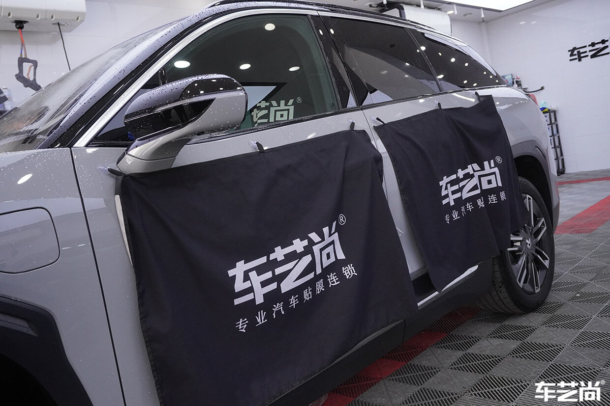 蔚来ES8施工威固玻璃膜案例展示（5）