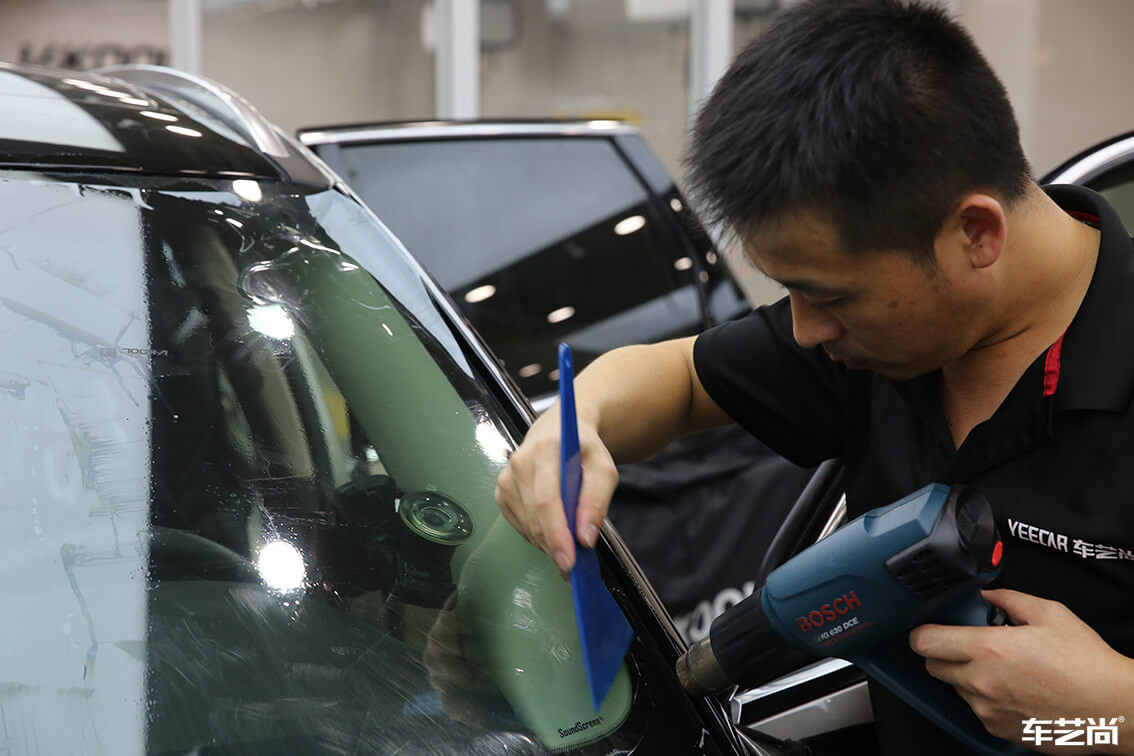  太空银林肯施工威固隔热膜，流程展示（9）