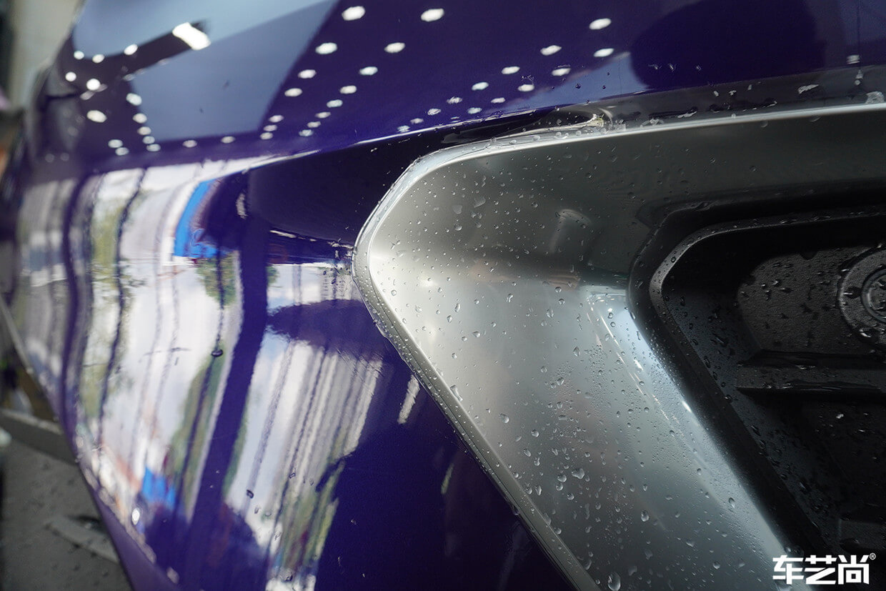 蓝色别克GS施工威固隐形车衣（8）