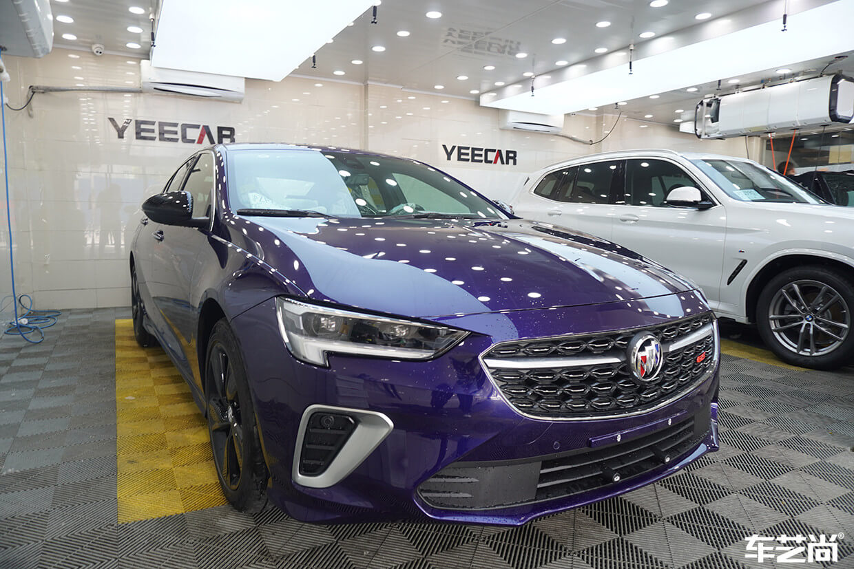 蓝色别克GS施工威固隐形车衣（4）