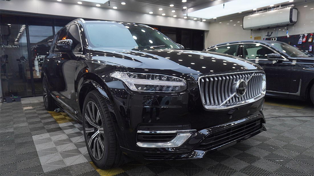 沃尔沃XC90贴隐形车衣施工流程案例展示