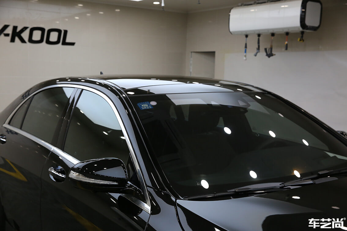 奔驰 S450L装贴威固隔热膜效果怎么样（12）