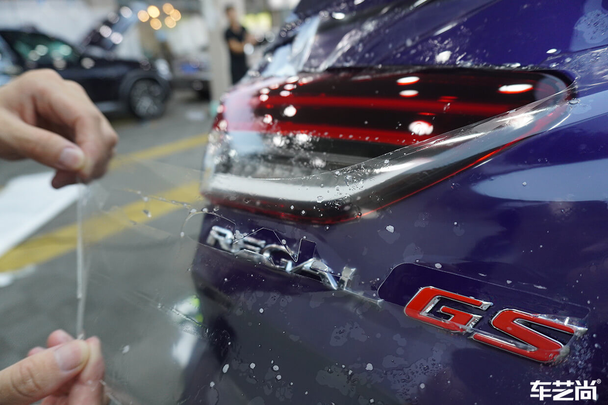 蓝色别克GS施工威固隐形车衣（18）