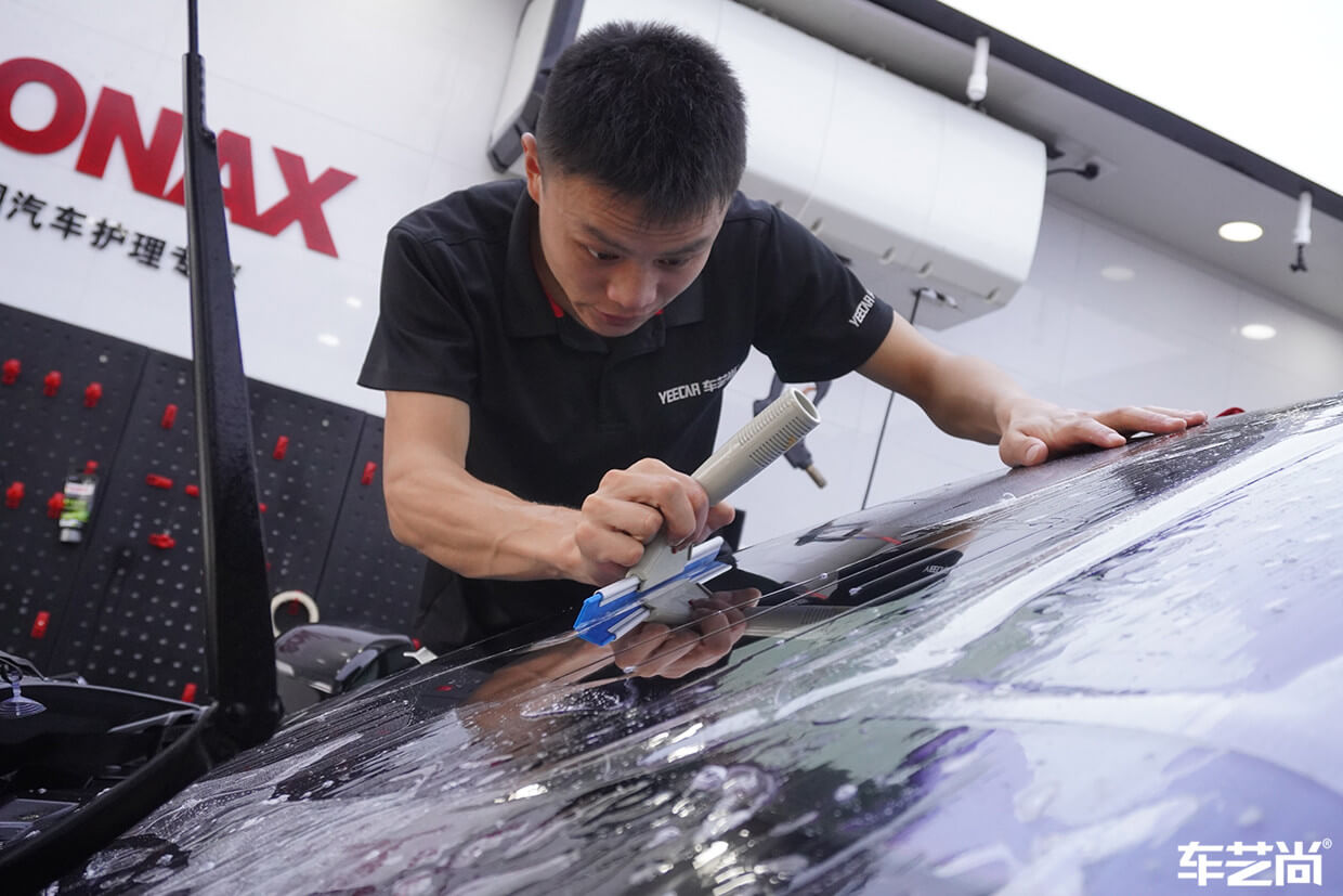 蔚来ES8施工威固玻璃膜案例展示（6）